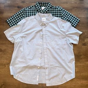 NWOT lot of 2 Goodfellow & Co Buttondown size XL and XXL